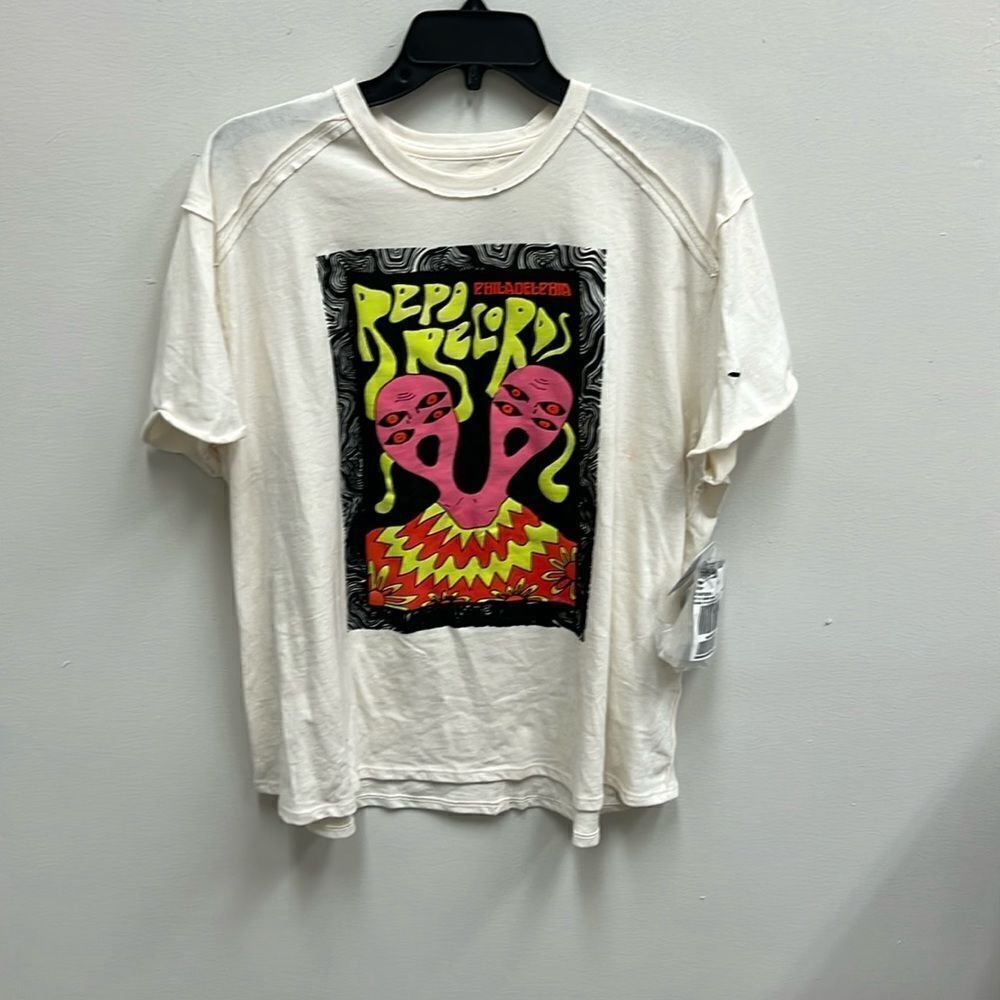 Free People We The Free Repo Records Tee S 🌺 - Picture 2 of 6